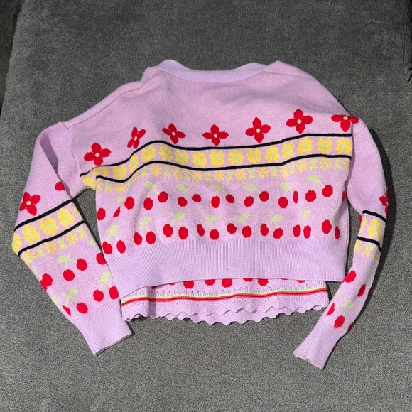 Hazel Moon Y2K 2PC! Lavender & Floral Top + Cardigan DUO SET (size: Medium) - Picture 13 of 13